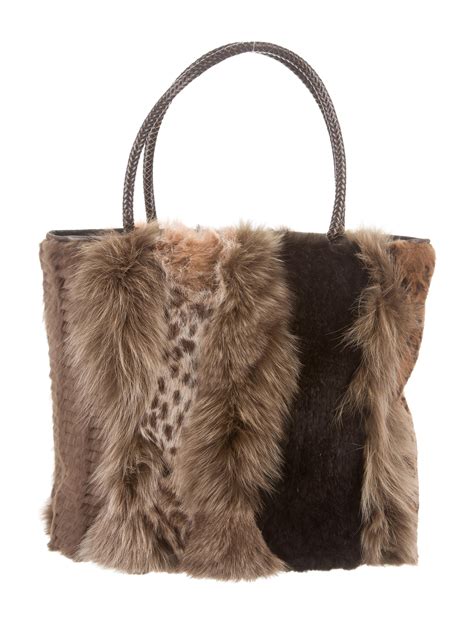 christian dior fur bag